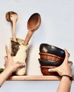 Cuencos de fieltro Altos